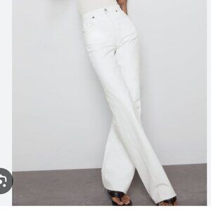 Zara Wide Leg Jeans in White